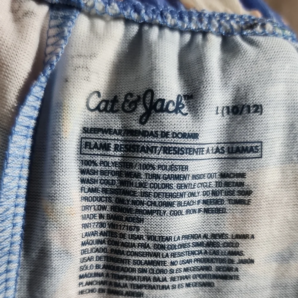 Cat & Jack Blue Pajama Bottoms with Animal Print